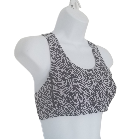 Lululemon Splatter Print Halter Swim Top/ Sports Bra. - Picture 3 of 5